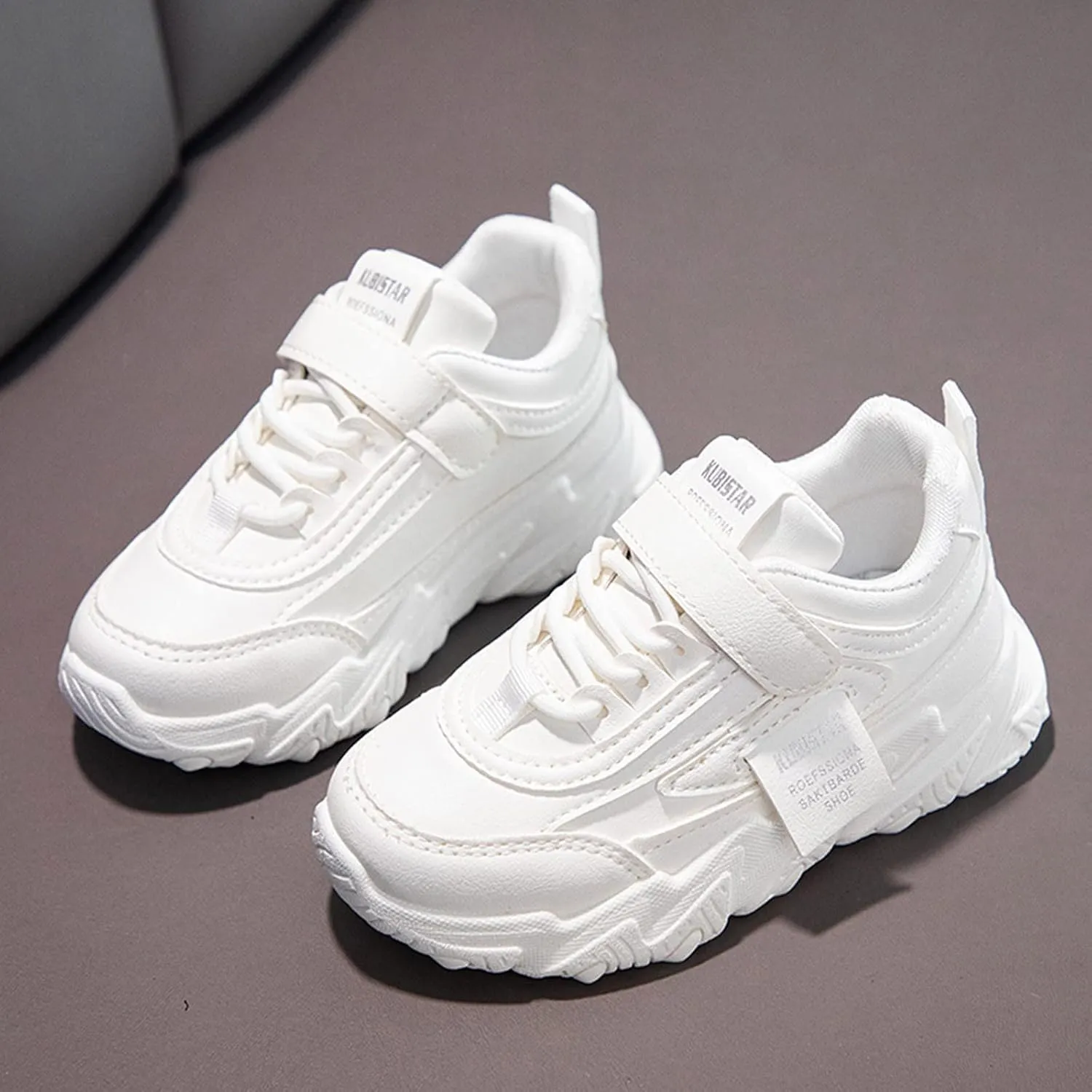 Sneakers for Boys Girls Fashion Lace Up Running Shoes Tennis Shoes Basketball Breathable Athletic Outdoor Shoes