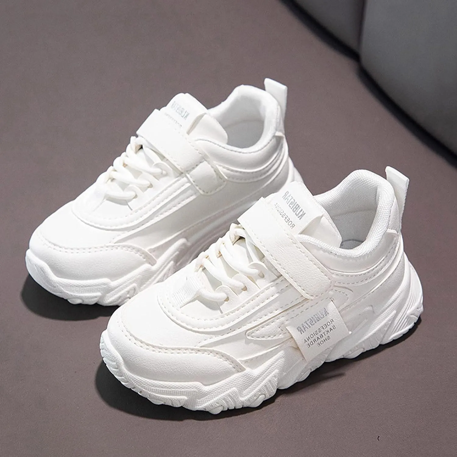 Sneakers for Boys Girls Fashion Lace Up Running Shoes Tennis Shoes Basketball Breathable Athletic Outdoor Shoes