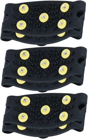 Snow Crampons for Boys and Girls 5 Tooth Anti-Slip TPE Ice Shoes Grippers Boys and Girls Outdoor Gear Non-Skid Grips for Ice