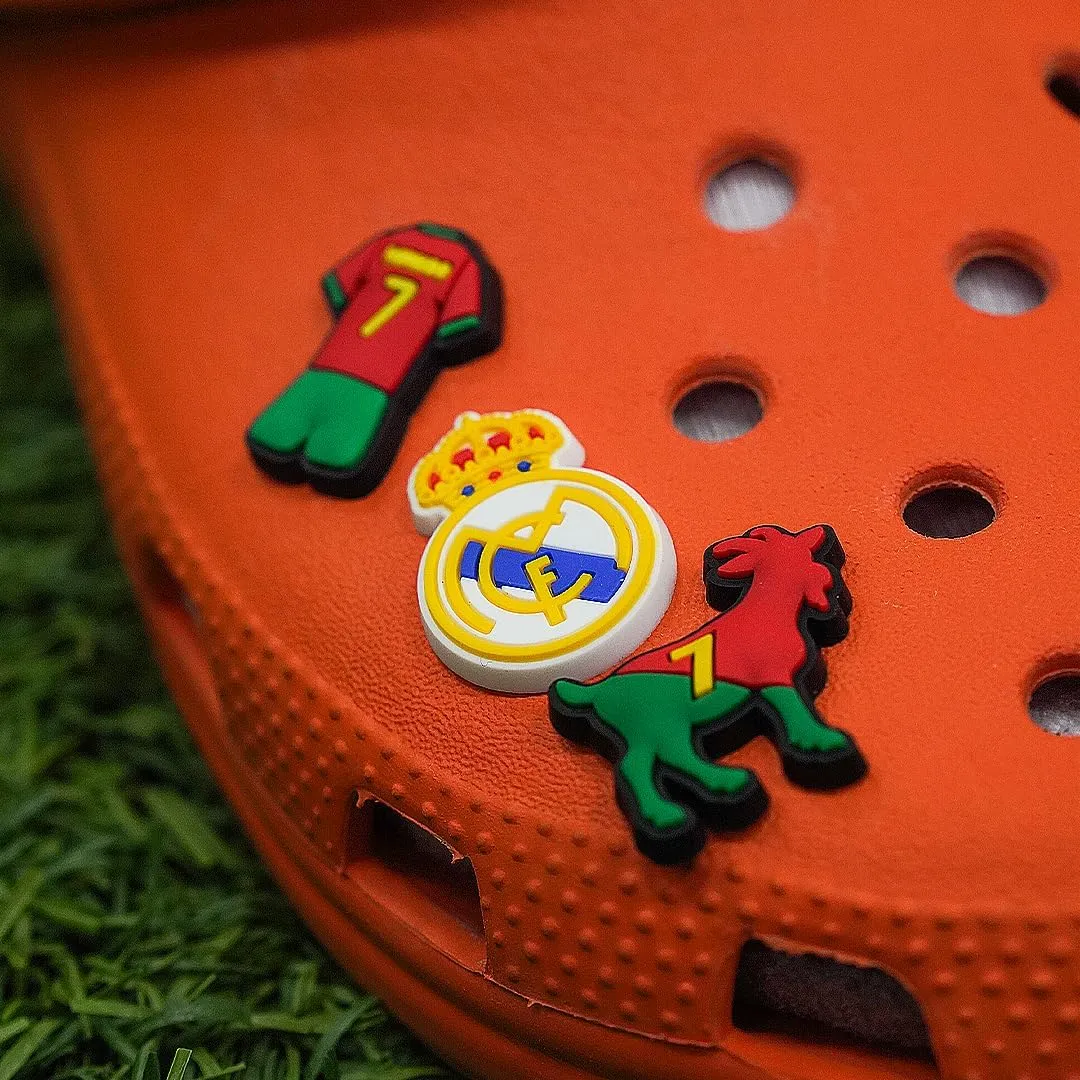 Soccer Croc Charm - Show Your Team Spirit with these Fun and Stylish Charms for Your Crocs Shoes, Barcelona, Real Madrid, Messi, EPL