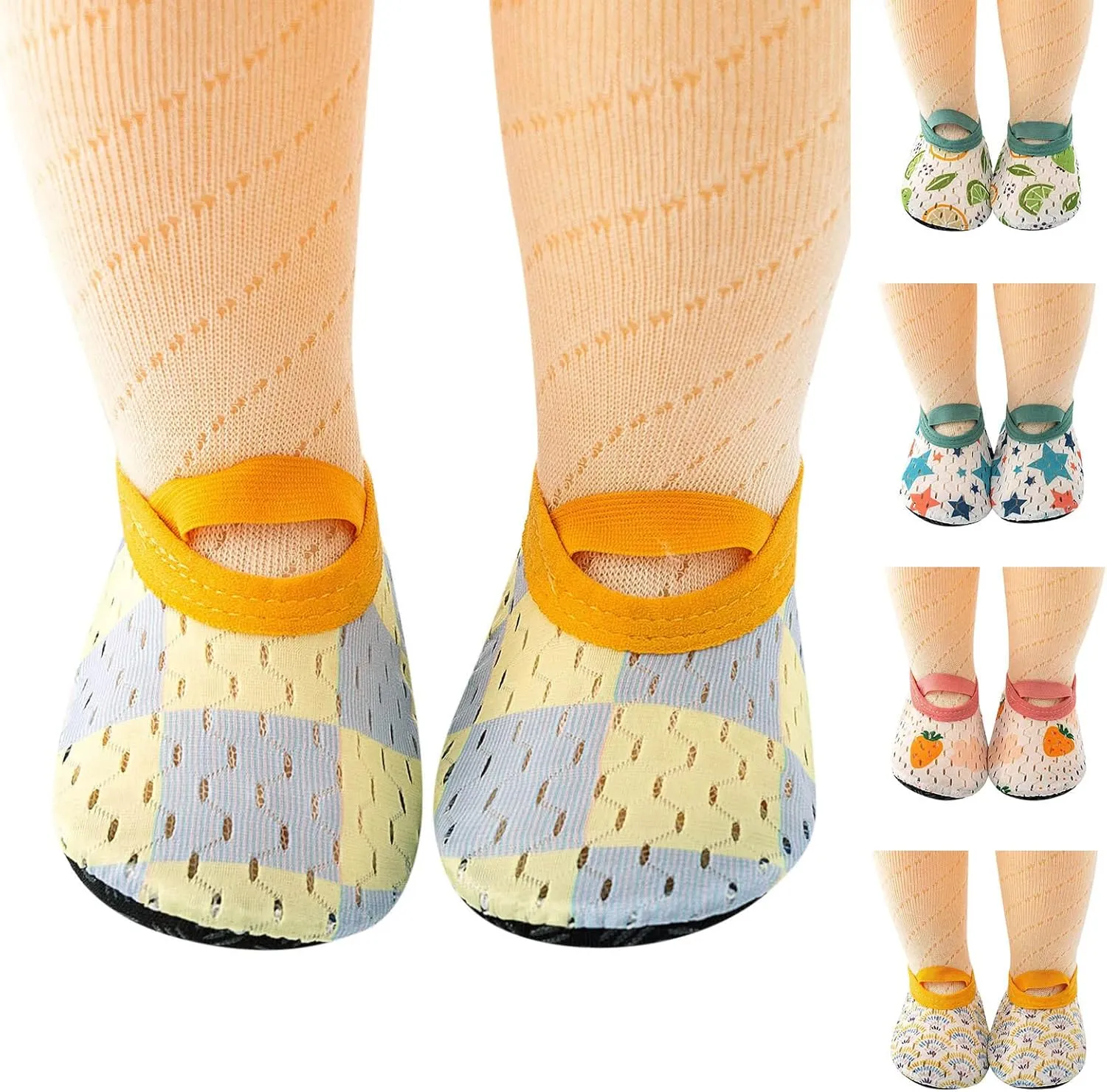 Spring and Summer Children Baby Infant Shoes Boys and Girls Flat Bottom Lightweight Slip On Hollow Breathable Elastic Band Comfortable Baby Boy Shoes 18-24 Months