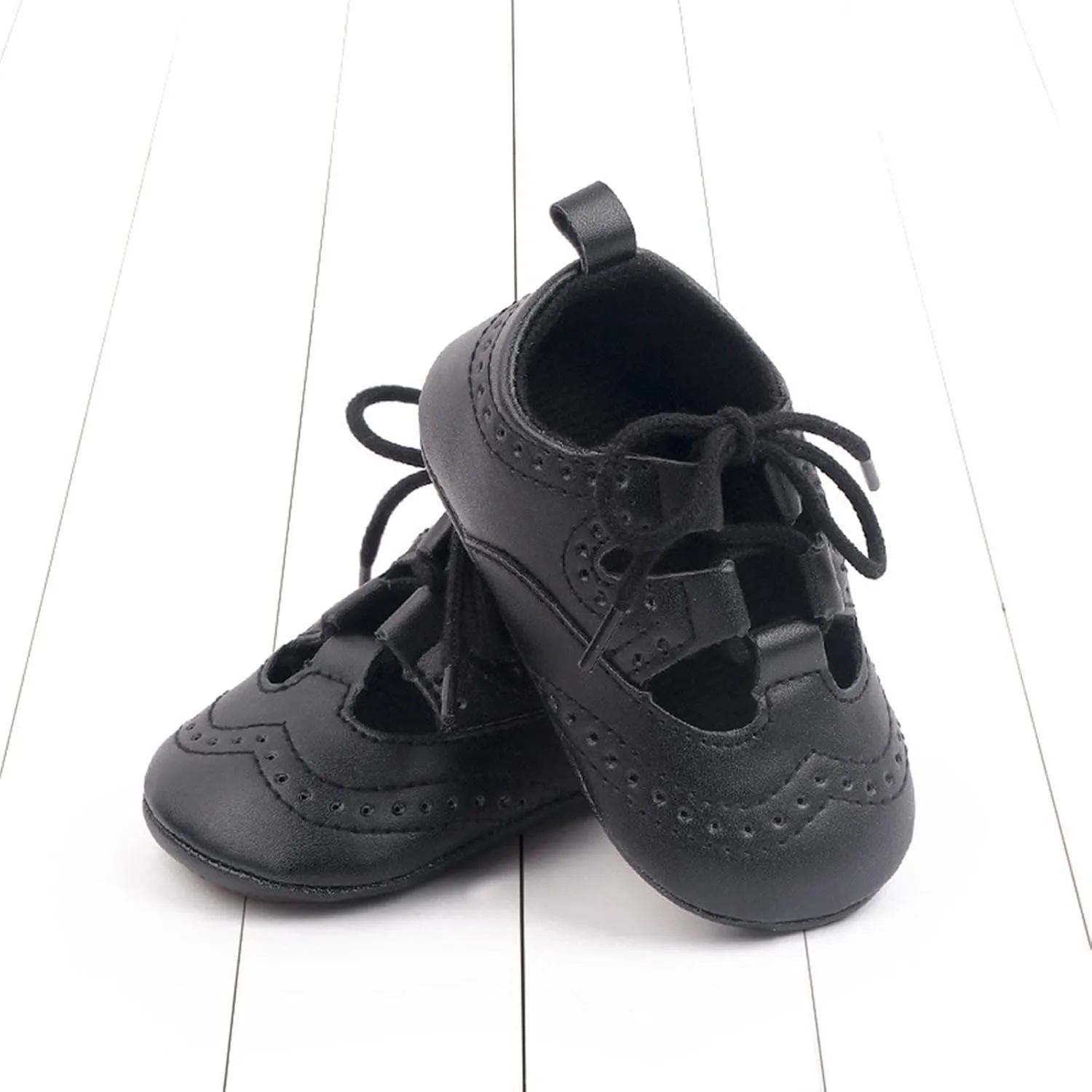 Spring and Summer Children Baby Toddler Shoes Boys and Girls Casual Shoes Flat Bottom Light Hollow Breathable Comfortable Solid Color Lace Up Girl Toddler Shoes Size 9