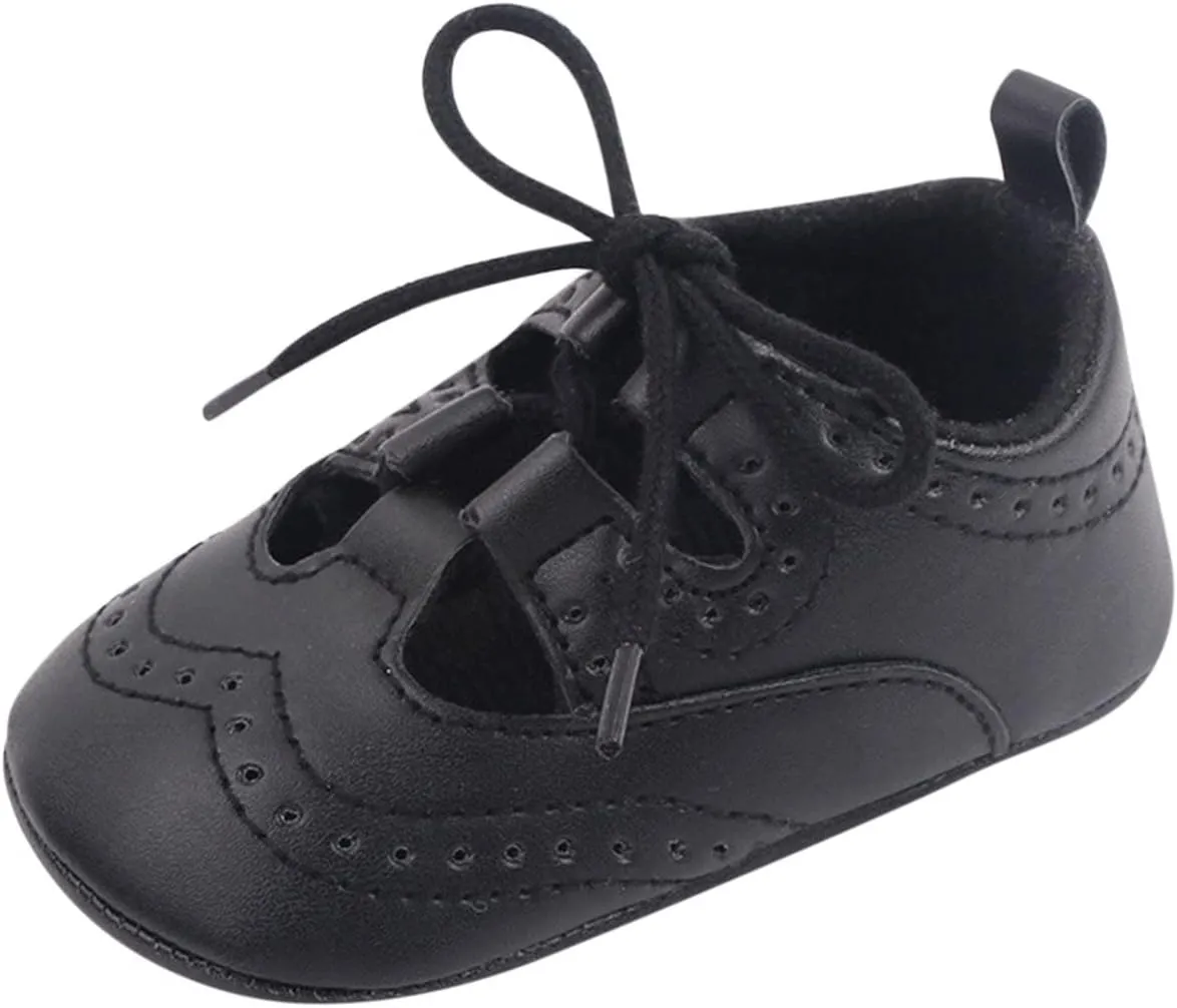 Spring and Summer Children Baby Toddler Shoes Boys and Girls Casual Shoes Flat Bottom Light Hollow Breathable Comfortable Solid Color Lace Up Girl Toddler Shoes Size 9