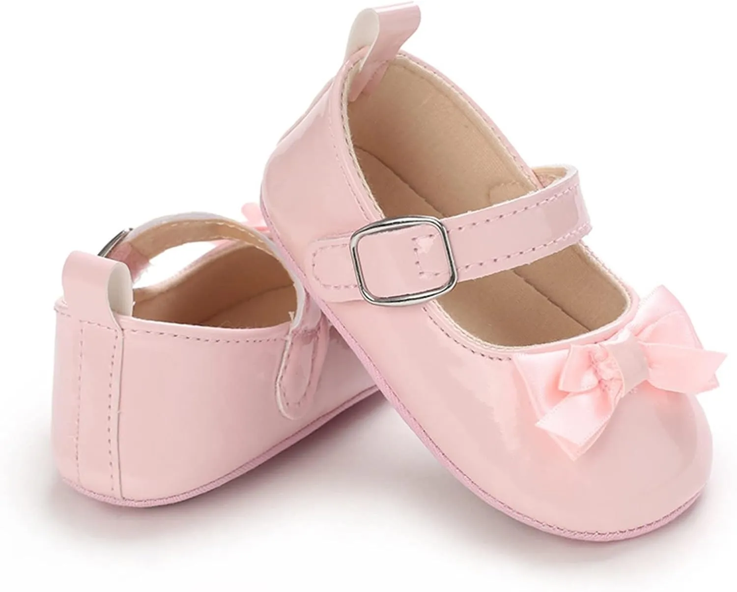 Spring and Summer Children Baby Toddler Shoes Girl Princess Shoes Flat Bottom Light Buckle Comfortable Cute Bow Infant 3c Shoes