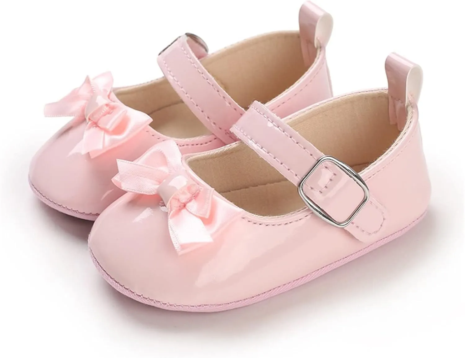 Spring and Summer Children Baby Toddler Shoes Girl Princess Shoes Flat Bottom Light Buckle Comfortable Cute Bow Infant 3c Shoes