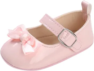 Spring and Summer Children Baby Toddler Shoes Girl Princess Shoes Flat Bottom Light Buckle Comfortable Cute Bow Infant 3c Shoes