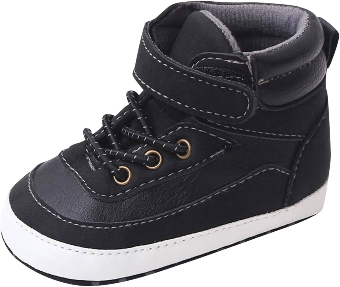 Spring and Summer Children Infant Toddler Shoes Boys and Girls Sports Shoes Flat Bottom High Top Comfortable Solid Color Casual Style Boys Dress Boots