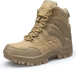 Tactical Military Combat Boots Men Army Hunting Trekking Camping Mountaineering Winter Shoes  Insoles,D-42 EU