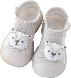 Tennis Shoes Girls Size 5 Infant Toddler Shoes Little Child Socks Cute Animal Lightweight Walking Shoes Baby