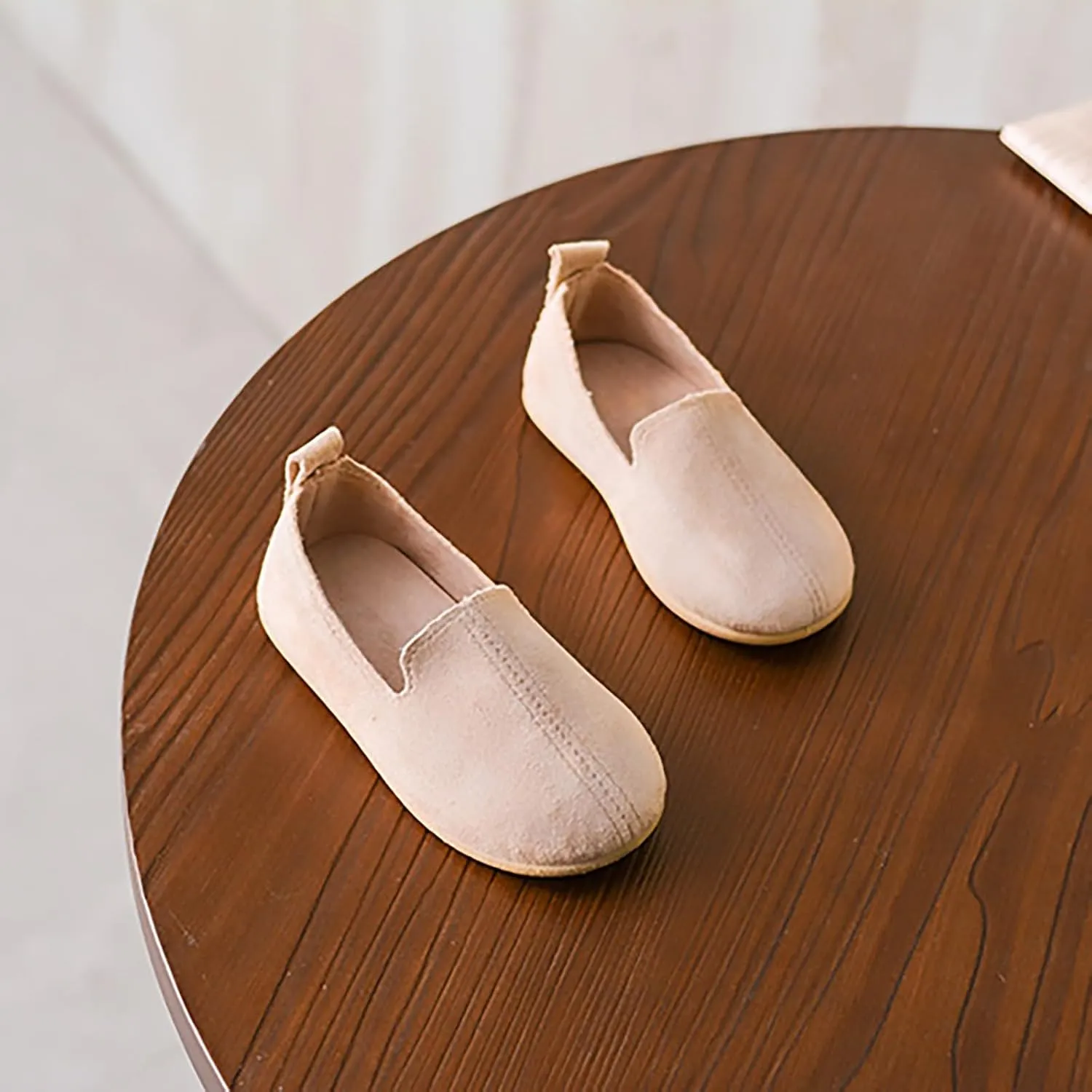 Toddler Baby Girls Shoes Fashion Girls Autumn Casual Shoes Solid Color Simple Flat Shoes for Little Girls Size