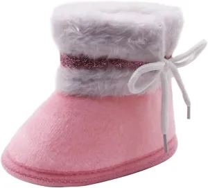 Toddler Boy Slip on Shoes Baby Girls Plush Infant Boots Bandage Winter Warm Baby Baby Boy Sneakers Walking