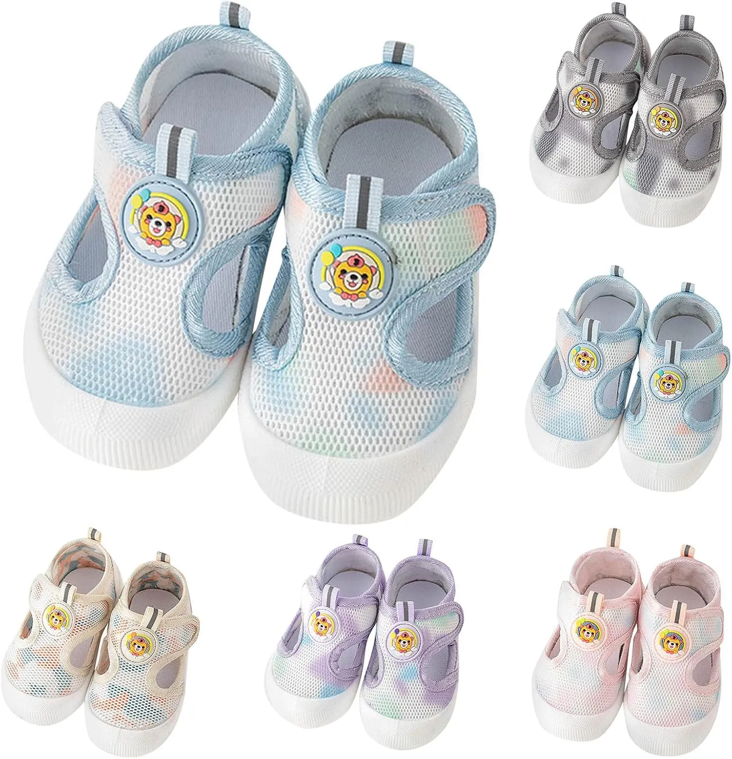 Toddler Girls Boys Sneakers Board Shoes Summer Mesh Surface Breathable Shoes Light Soft Soled Walking Shoes 9 12 Month Old Shoes