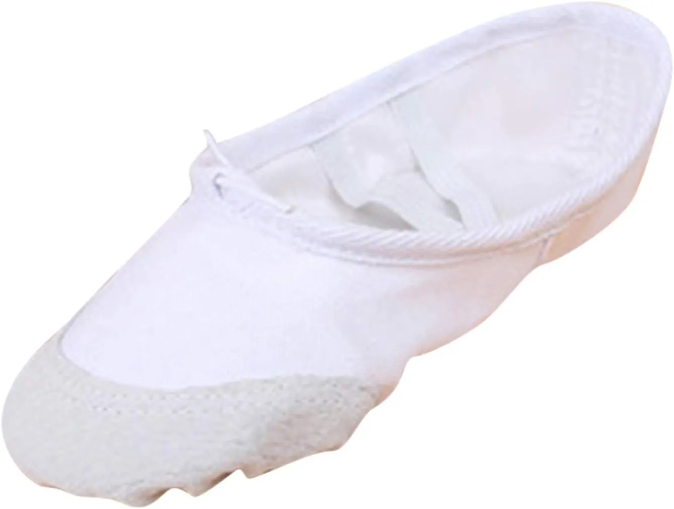 Toddler School Shoes Band Split Shoes Girls Sole Flats Gymnastics Shoes Dance Ballet Canvas Elastic Baby Shoes 12 Month White Tennis Shoes