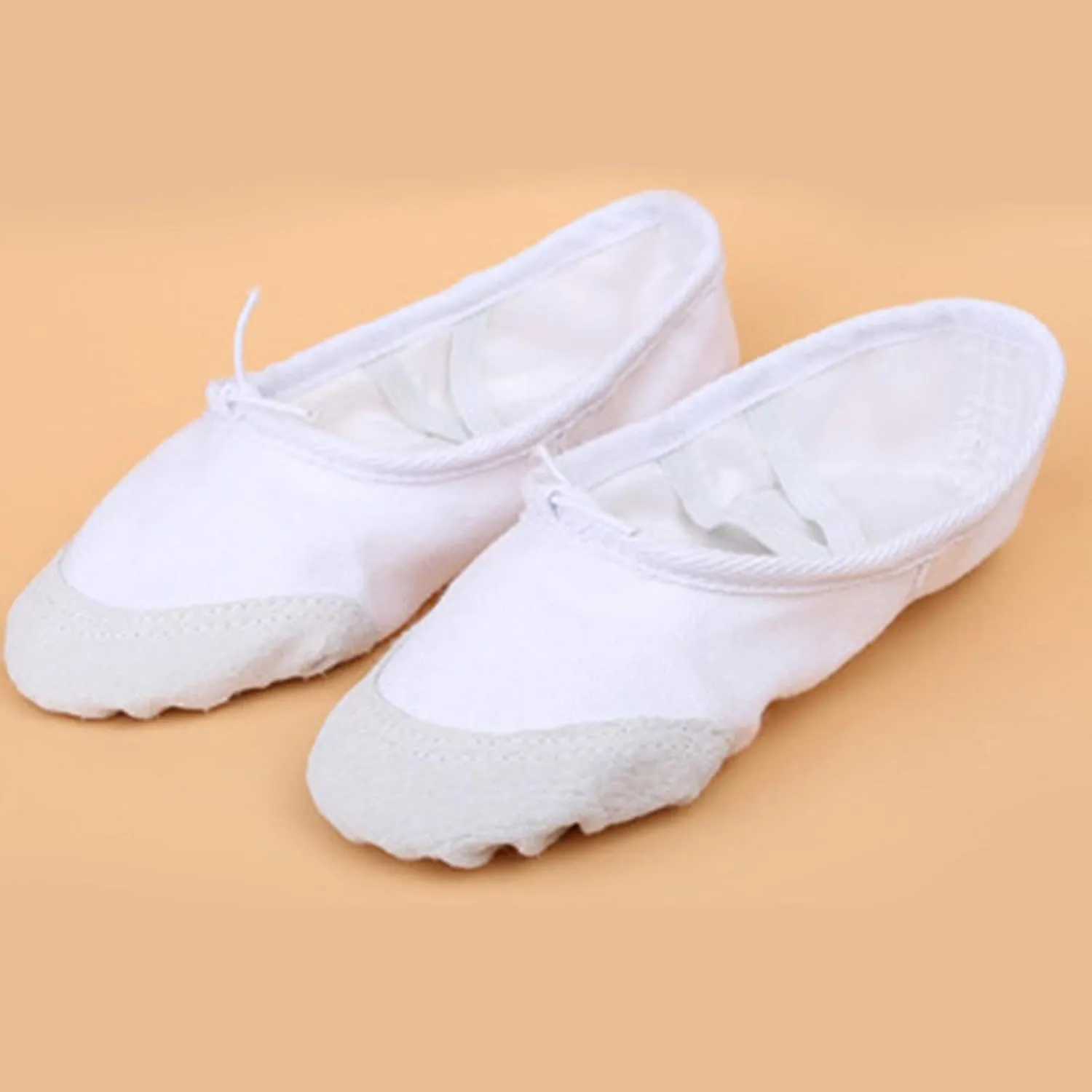 Toddler School Shoes Band Split Shoes Girls Sole Flats Gymnastics Shoes Dance Ballet Canvas Elastic Baby Shoes 12 Month White Tennis Shoes
