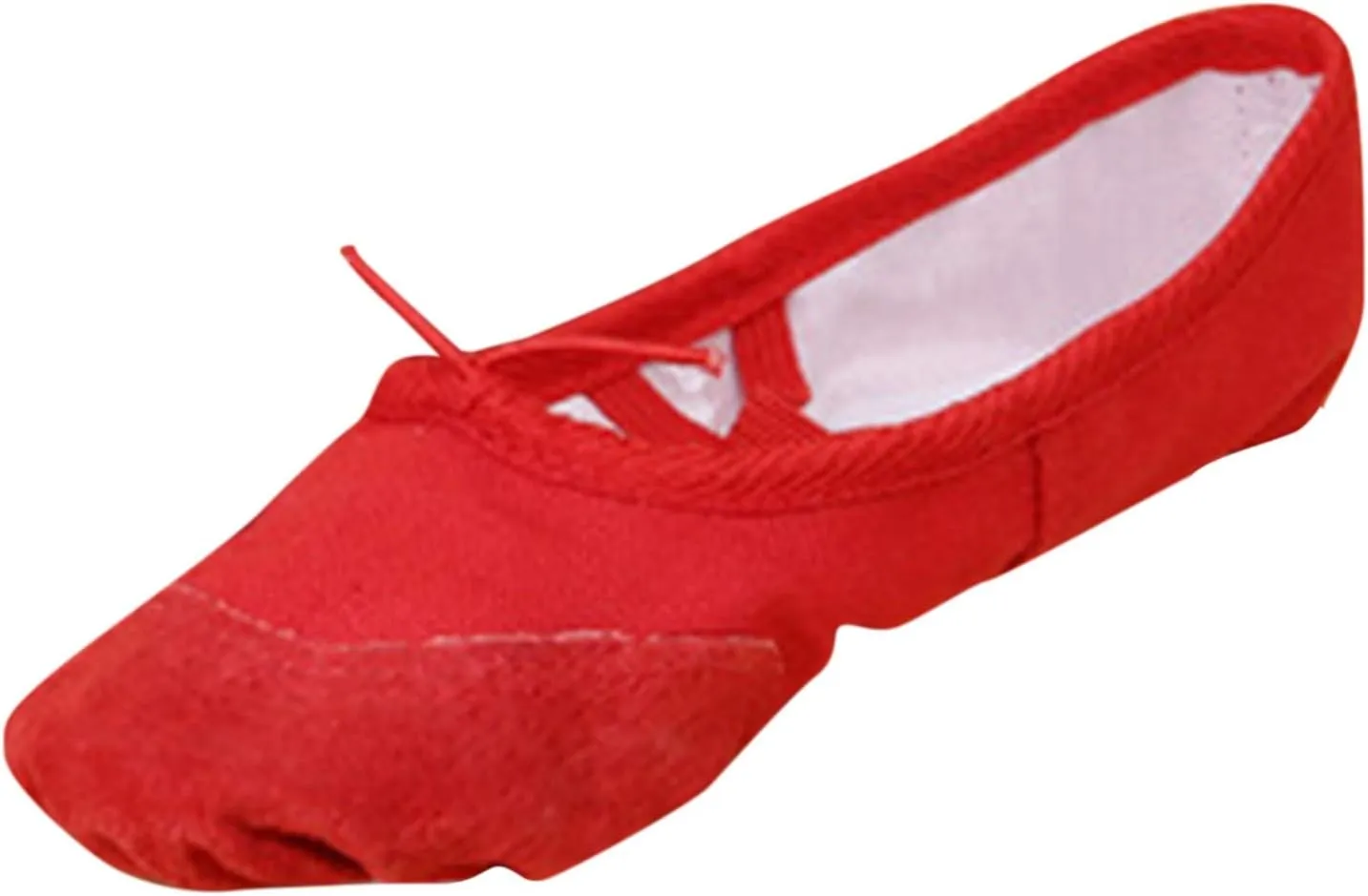 Toddler School Shoes Band Split Shoes Girls Sole Flats Gymnastics Shoes Dance Ballet Canvas Elastic Baby Shoes 12 Month White Tennis Shoes