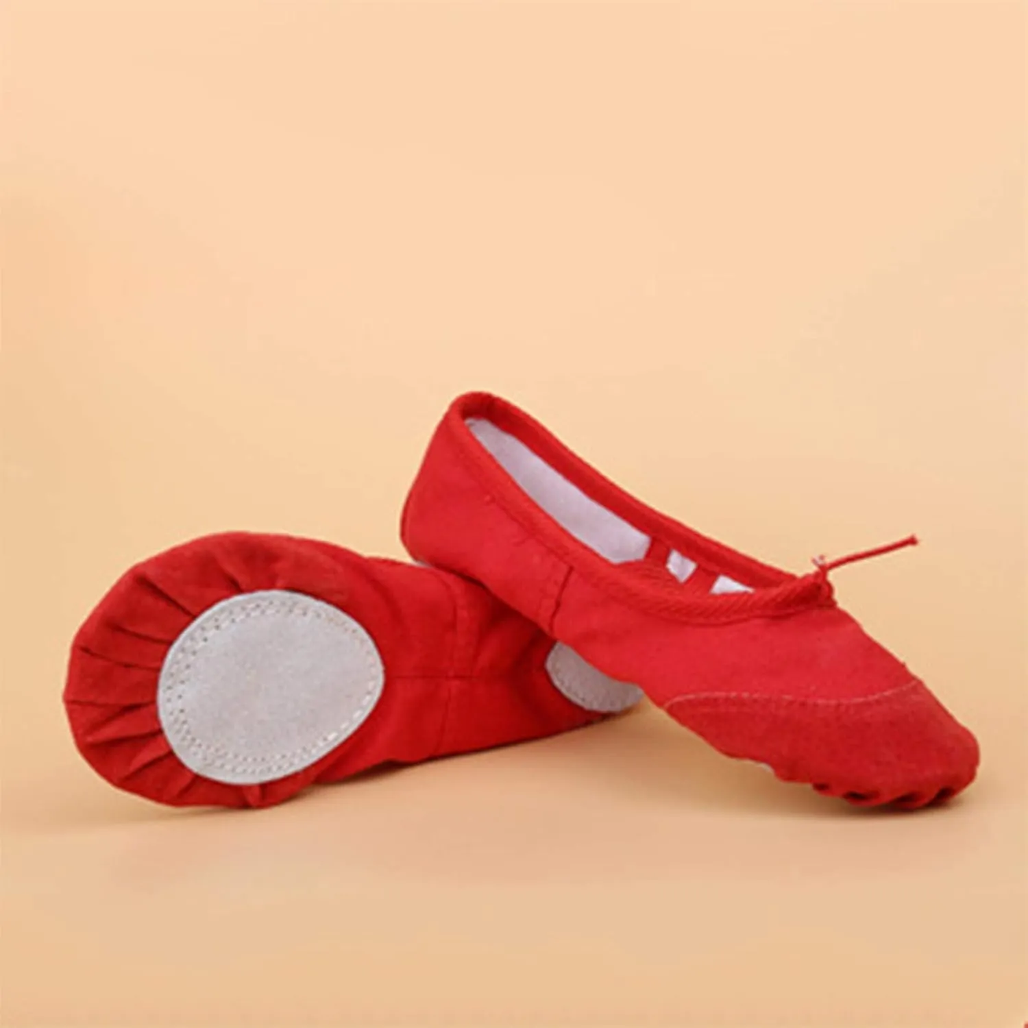 Toddler School Shoes Band Split Shoes Girls Sole Flats Gymnastics Shoes Dance Ballet Canvas Elastic Baby Shoes 12 Month White Tennis Shoes