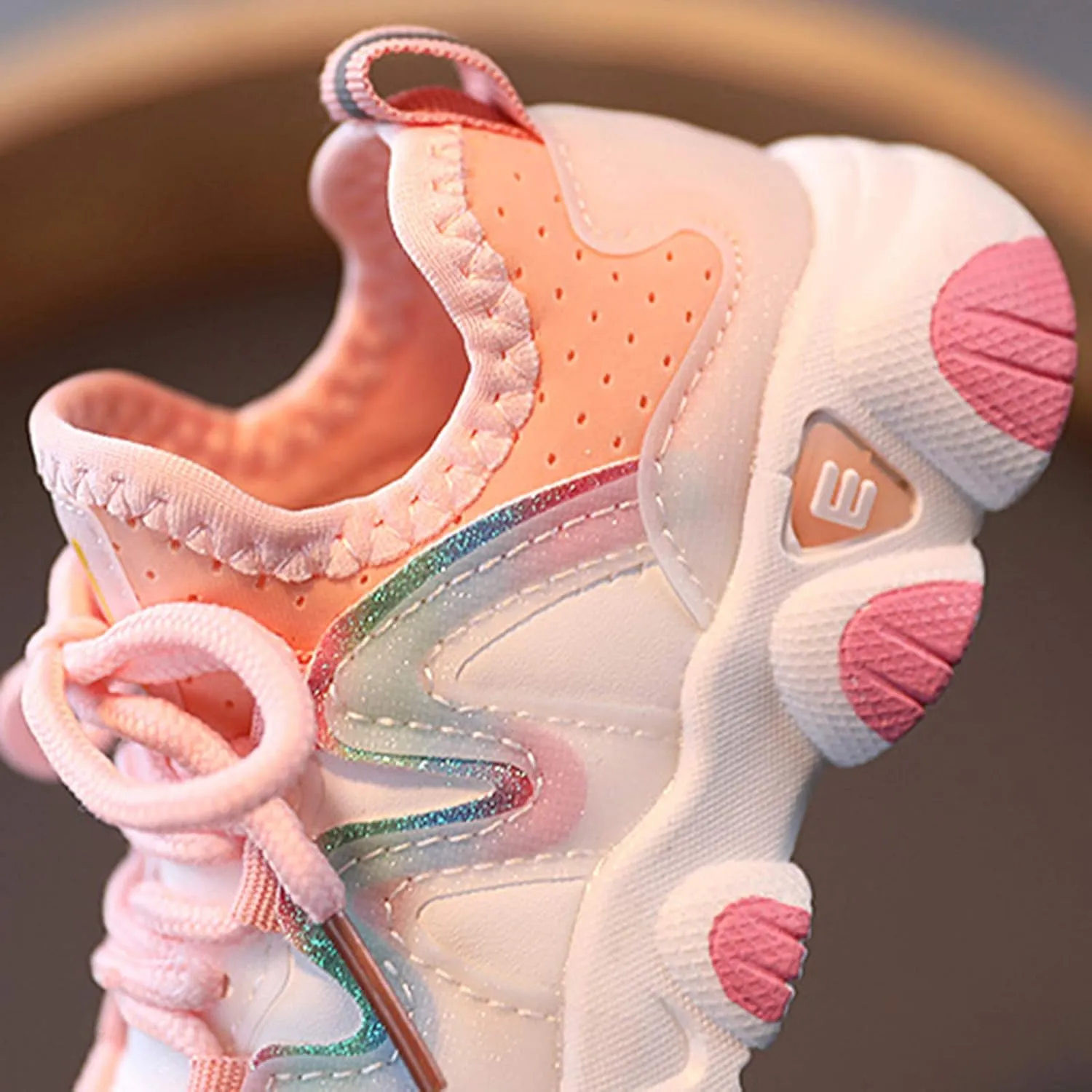 Toddler Shoes Baby Boys Girls Lace Up Sneakers First Running Shoes Kids PU Leather Soft Rubber Outdoor Sport Shoes