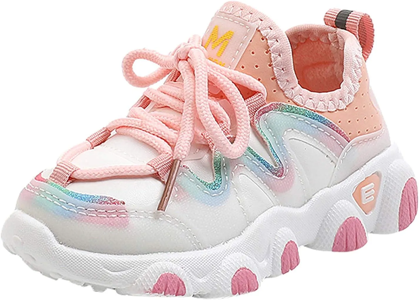 Toddler Shoes Baby Boys Girls Lace Up Sneakers First Running Shoes Kids PU Leather Soft Rubber Outdoor Sport Shoes