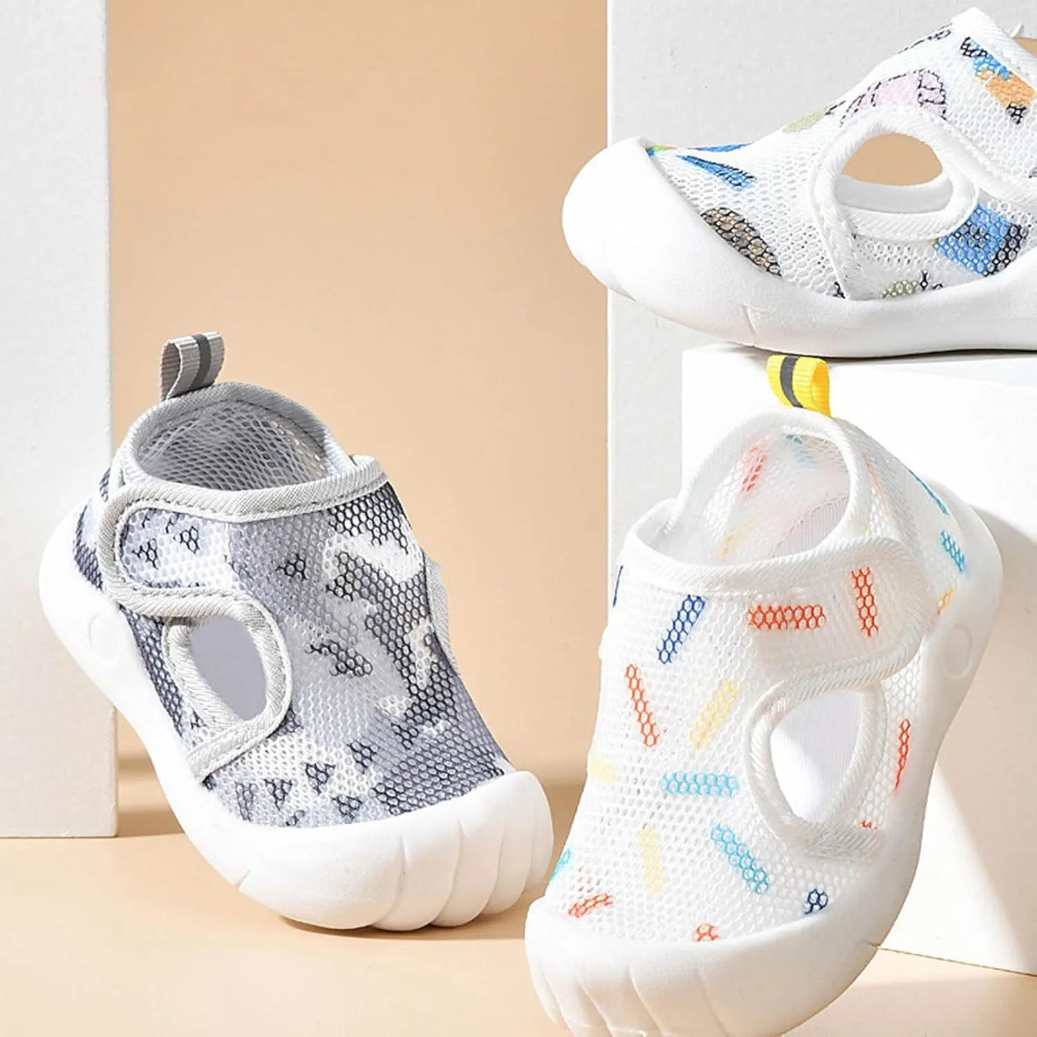 Toddler Toe Box Shoes Toddler Water Shoes Barefoot Water for Kids Baby Wide Socks with Arch Support Breathable Baby Boys Sandals Walking for Beach Swim Pool Toddle
