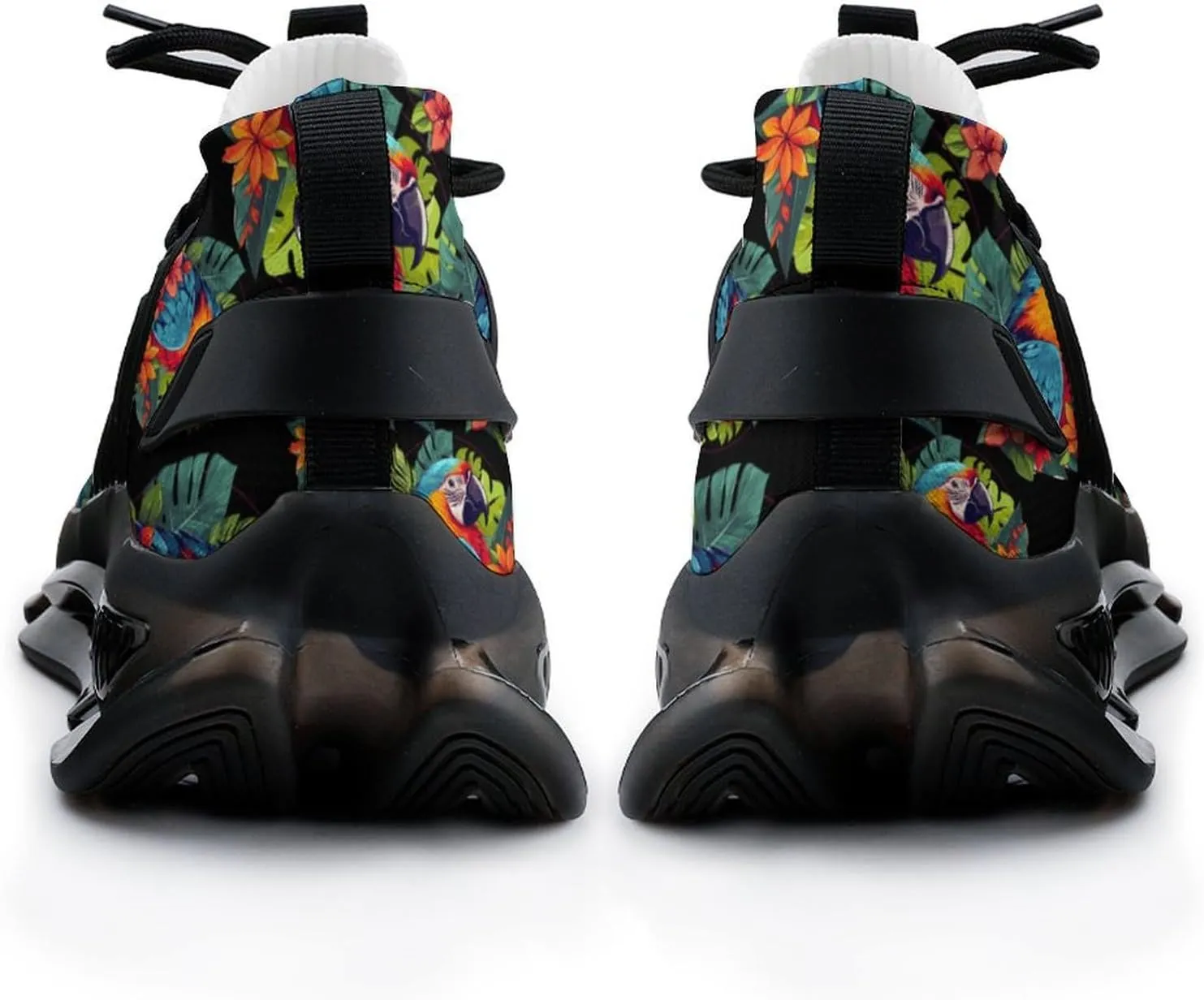 Tropical Parrots Mens Sneakers Running Shoes Lightweight Athletic Shoes for Jogging Walking Gym