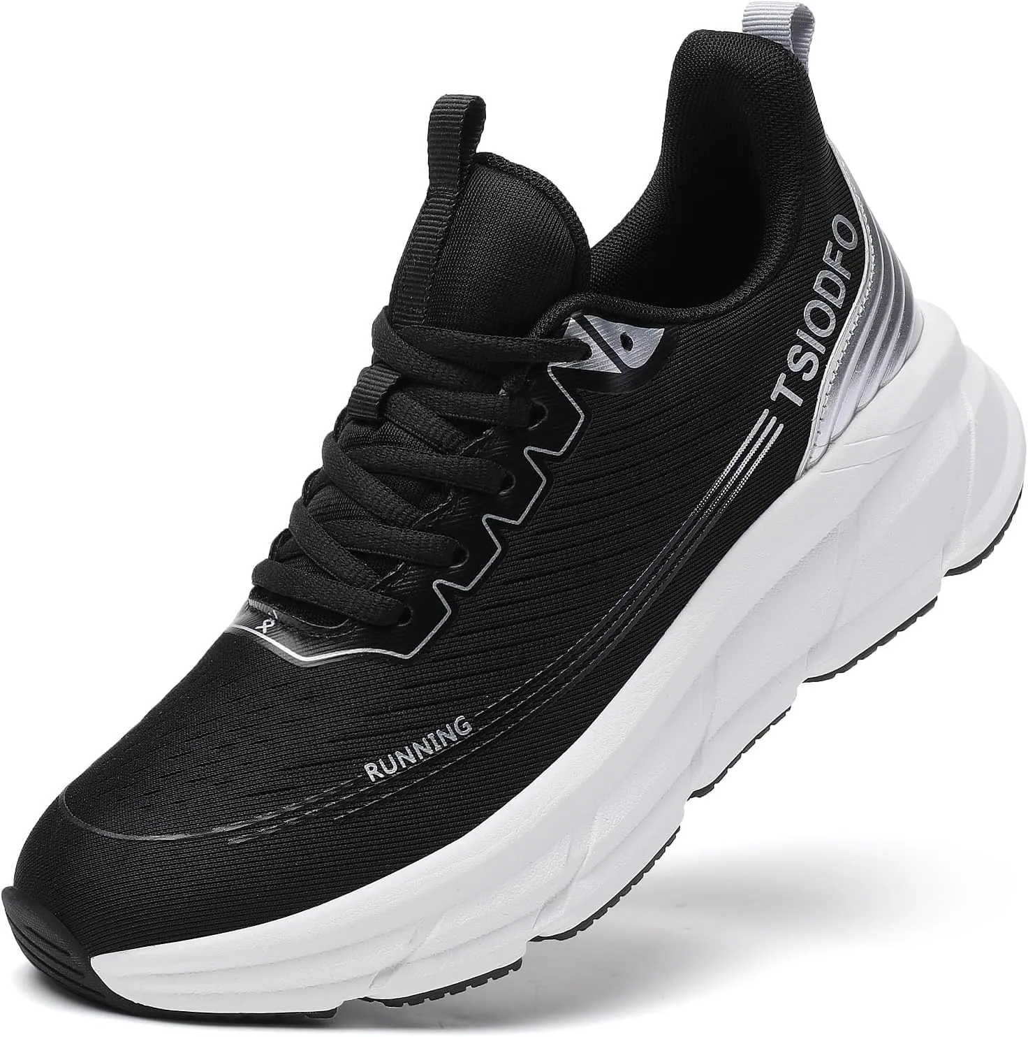 TSIODFO Men Running Shoes Lightweight Gym Workout Walking Shoes