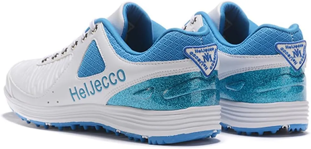 VEACAM Waterproof Male Golf Shoes, Anti Slip Golf Sneakers Spikless Walking Footwears Outdoor Golf Trainers for Men