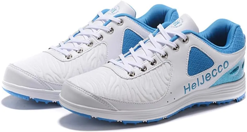VEACAM Waterproof Male Golf Shoes, Anti Slip Golf Sneakers Spikless Walking Footwears Outdoor Golf Trainers for Men