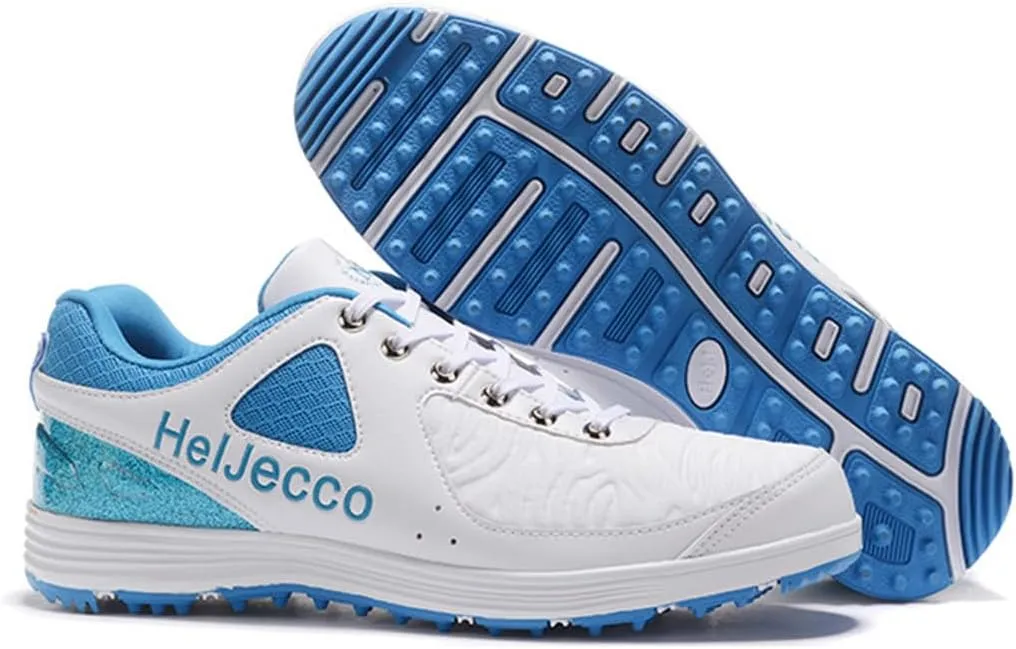 VEACAM Waterproof Male Golf Shoes, Anti Slip Golf Sneakers Spikless Walking Footwears Outdoor Golf Trainers for Men