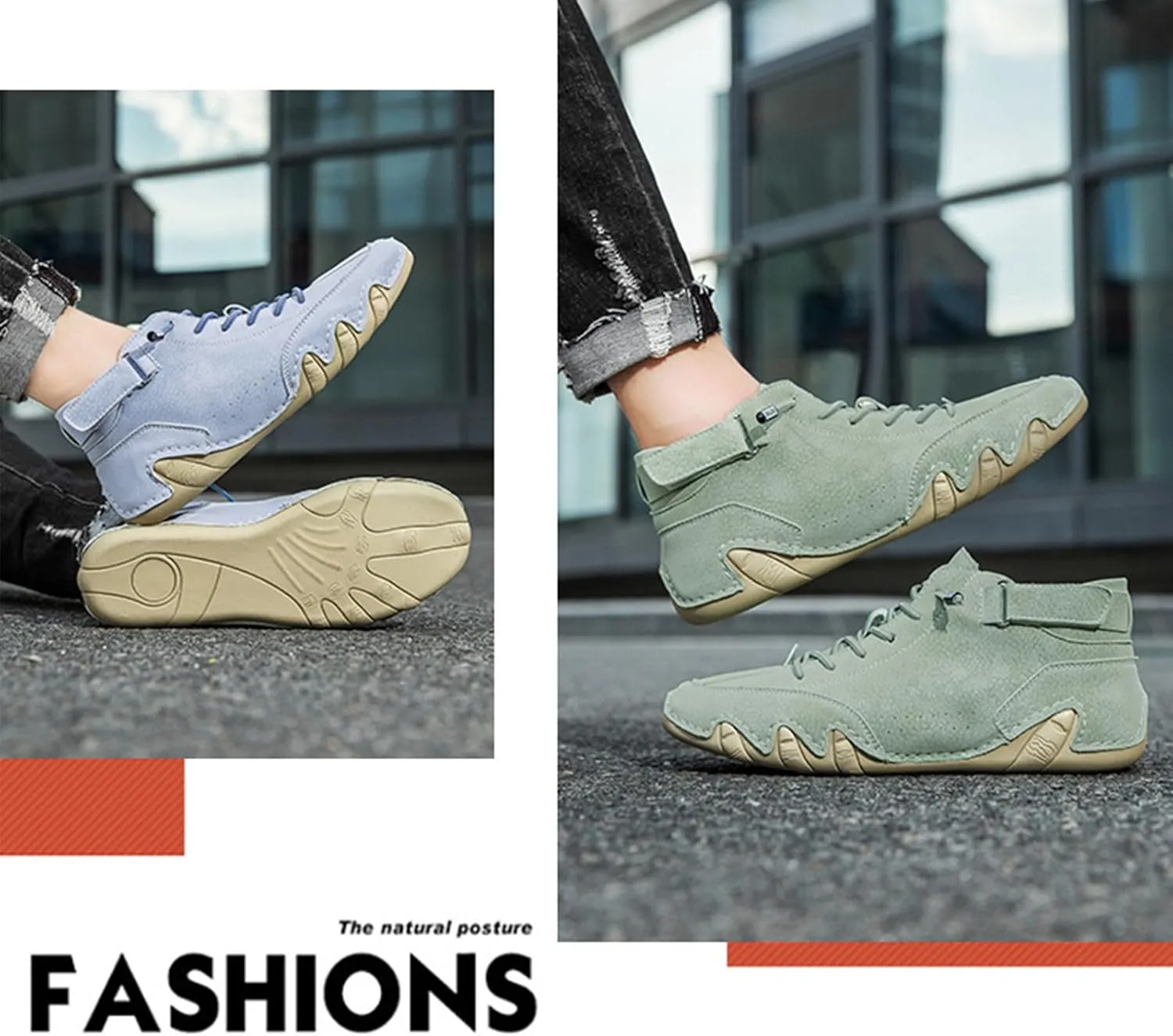 Vogany Shoes Orthopedic Sneakers for Women and Men,Vogldeck - Waterproof and Breathable Orthopedic Shoes Handmade Suede Unisex Outdoor Shoe Driving