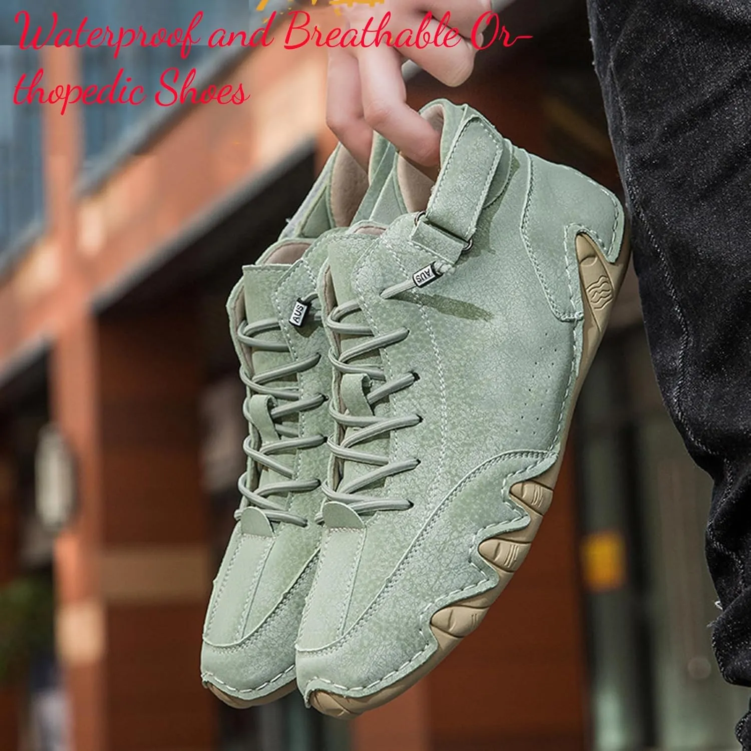 Vogany Shoes Orthopedic Sneakers for Women and Men,Vogldeck - Waterproof and Breathable Orthopedic Shoes Handmade Suede Unisex Outdoor Shoe Driving