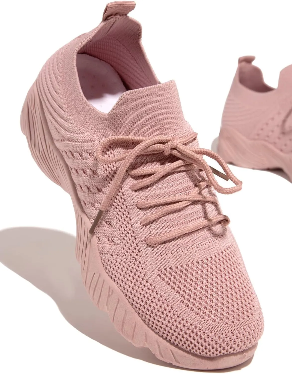 Walking Shoes Women Arch Support Slip On Sneakers Running Shoes Lightweight Tennis Shoes Non Slip Gym Workout Shoes