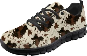Wanyint Lightweight Sneakers for Running Walking Lace Up Black Sole Shoes