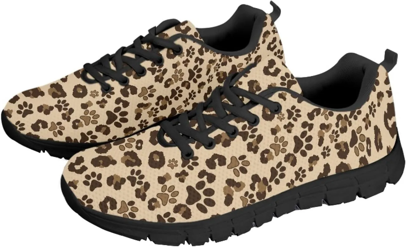 Wanyint Lightweight Sneakers for Running Walking Lace Up Black Sole Shoes