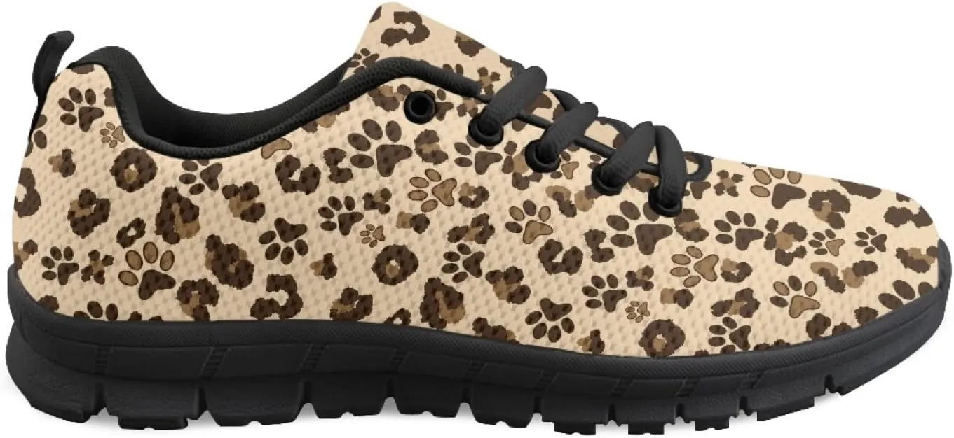 Wanyint Lightweight Sneakers for Running Walking Lace Up Black Sole Shoes