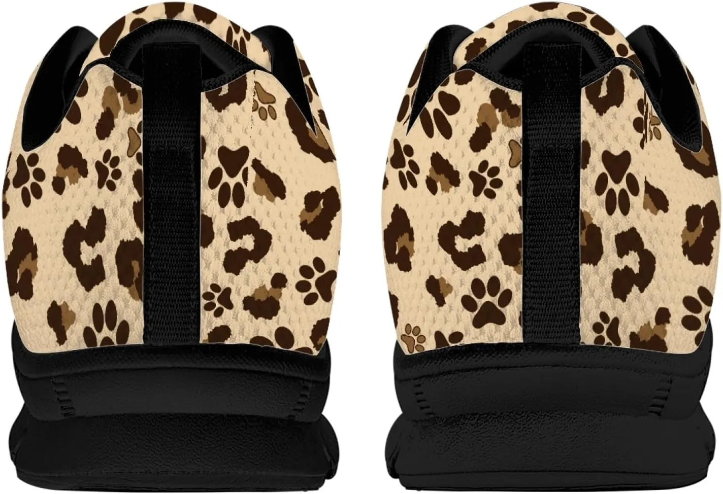 Wanyint Lightweight Sneakers for Running Walking Lace Up Black Sole Shoes