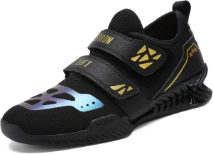 Weightlifting Shoes,Squat Shoes for Gym Powerlifting Shoes Deadlifting Footwear,Weight Lifting Shoes for Men Women Gold