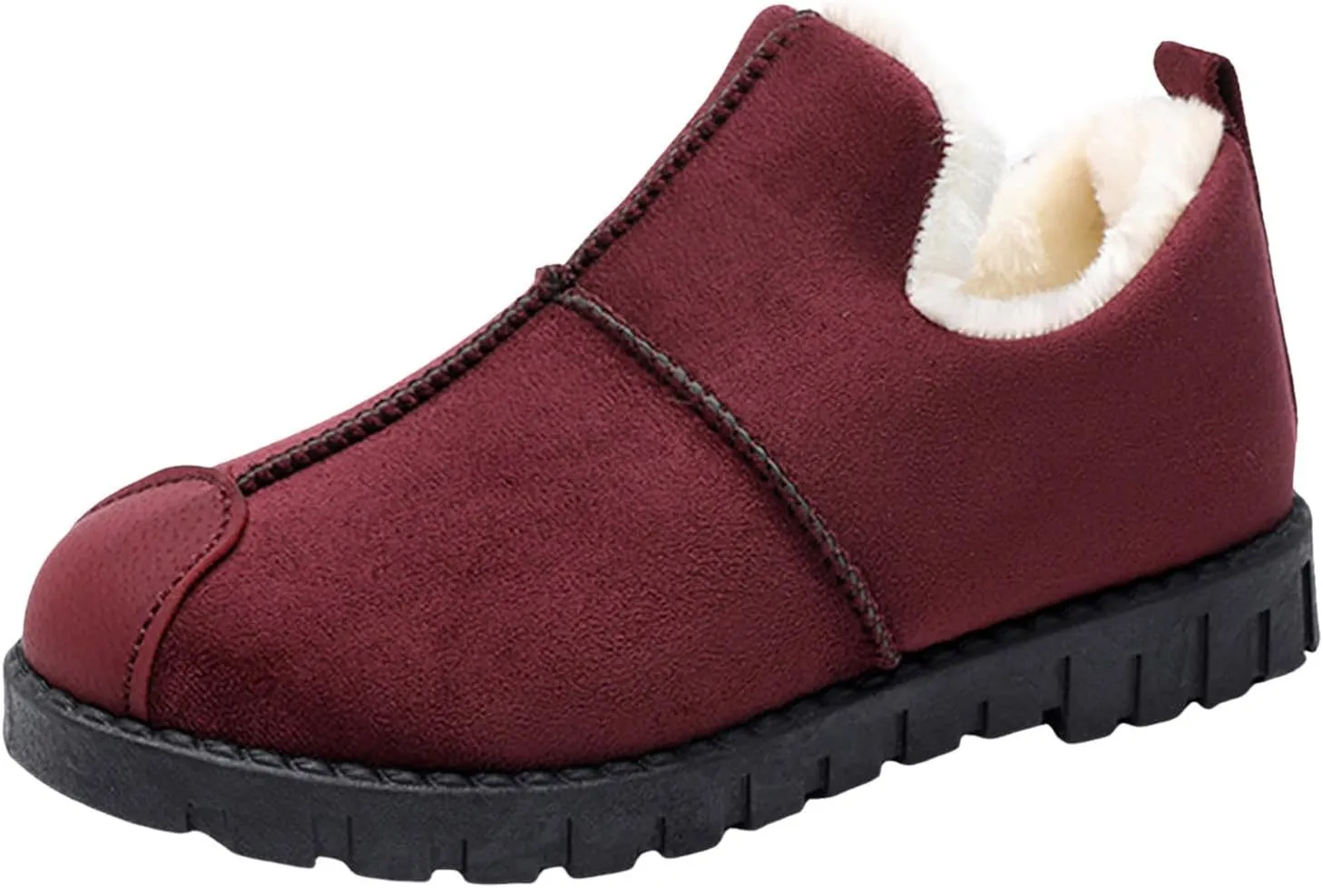 Winter Snow Boots for Women, Winter Ankle Boots Warm Fur Lined Waterproof Insulated Slip On Outdoor Shoes