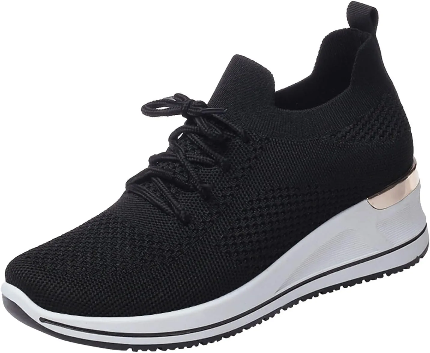 Women Lightweight Slip On Sneakers Casual Walking Shoes Comfortable Canvas Flats Non Slip Elastic Loafers