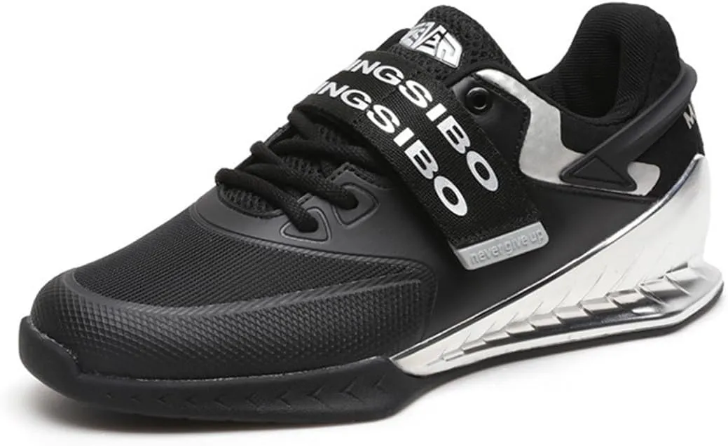 Women Weightlifting Sneakers, Breathable Mesh Powerlifting Bodybuilding Shoes Non-Slip Lifting Trainers for Gym Fitness