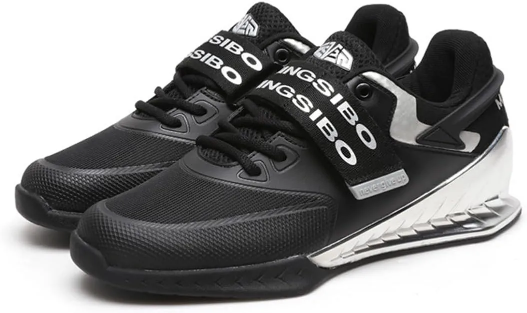 Women Weightlifting Sneakers, Breathable Mesh Powerlifting Bodybuilding Shoes Non-Slip Lifting Trainers for Gym Fitness