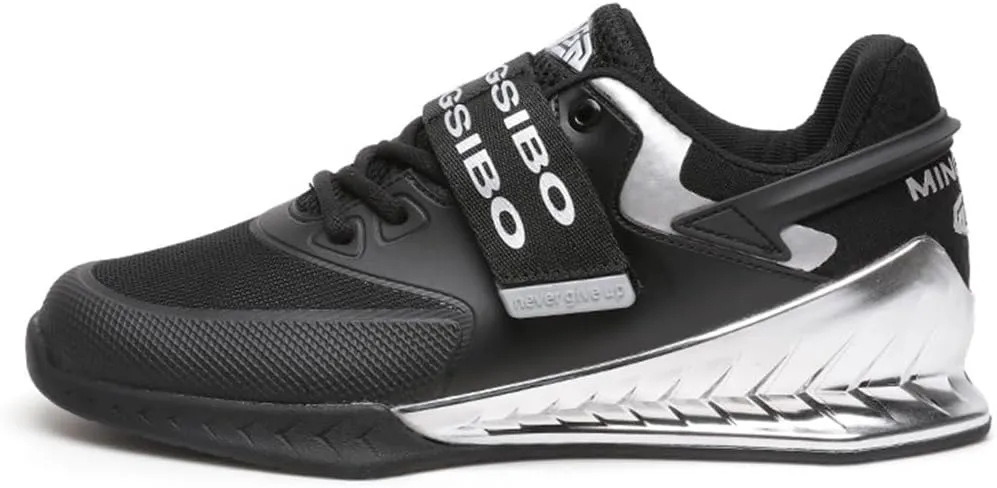 Women Weightlifting Sneakers, Breathable Mesh Powerlifting Bodybuilding Shoes Non-Slip Lifting Trainers for Gym Fitness