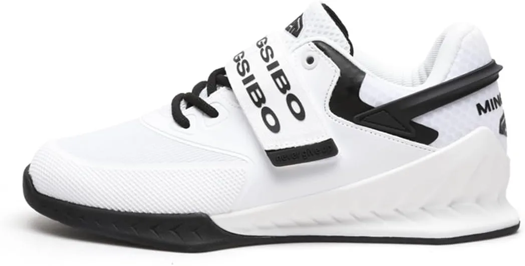 Women Weightlifting Sneakers, Breathable Mesh Powerlifting Bodybuilding Shoes Non-Slip Lifting Trainers for Gym Fitness