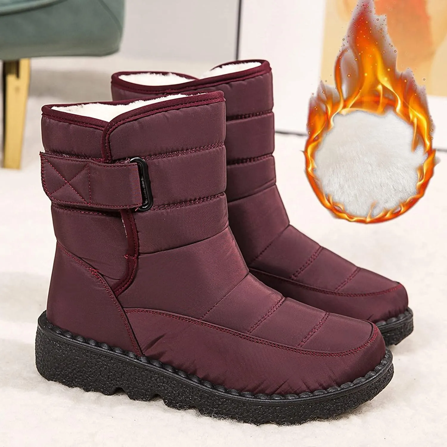 Womens Cold Weather Boots Outdoor Shoes Bootie Warm Snow For Women Boots women's boots Warm Winter Women