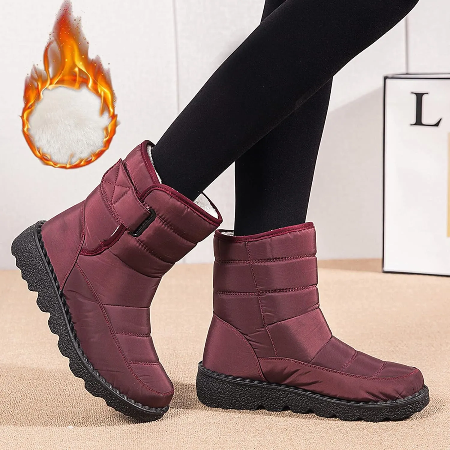 Womens Cold Weather Boots Outdoor Shoes Bootie Warm Snow For Women Boots women's boots Warm Winter Women