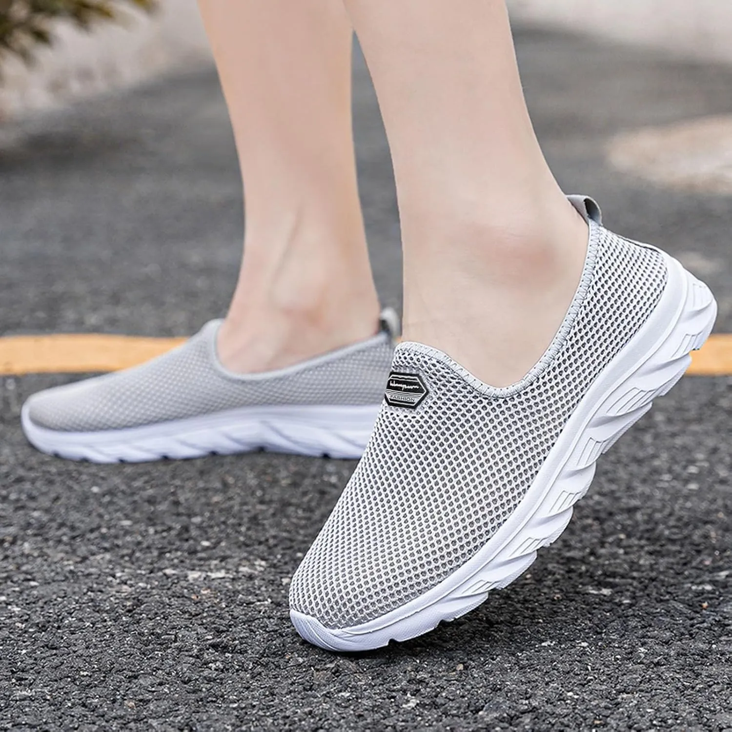 Women's Fashion Sneaker Non Slip Breathable Lightweight Comfortable Lace Up Running Shoes Mens Womens Loafer Shoes Black Platform Sneakers for Women