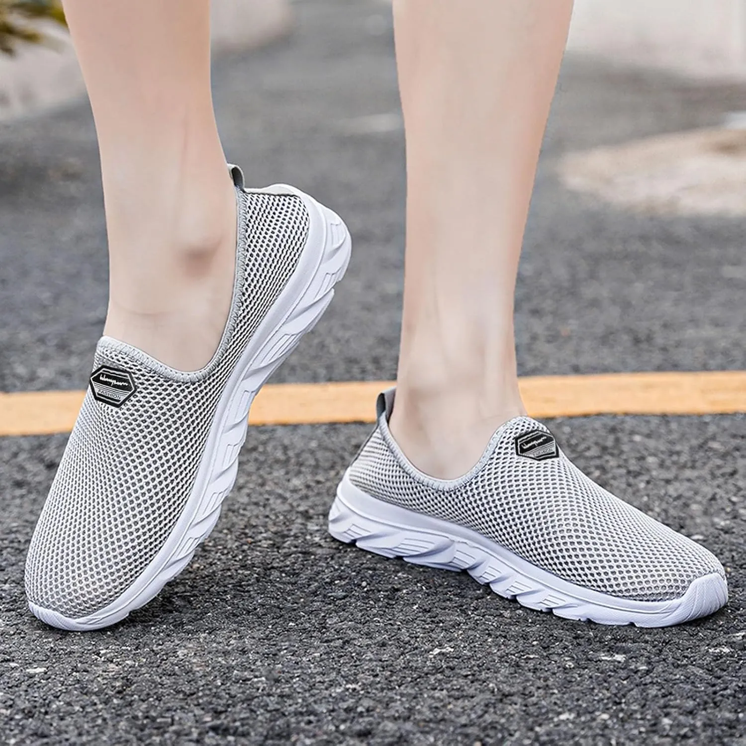 Women's Fashion Sneaker Non Slip Breathable Lightweight Comfortable Lace Up Running Shoes Mens Womens Loafer Shoes Black Platform Sneakers for Women
