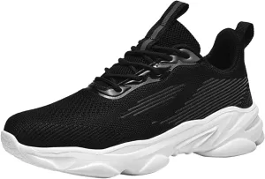 Womens Flat Slip On Shoes Casual Walking Sneakers Lightweight Canvas Comfortable Elastic Non Slip Loafers
