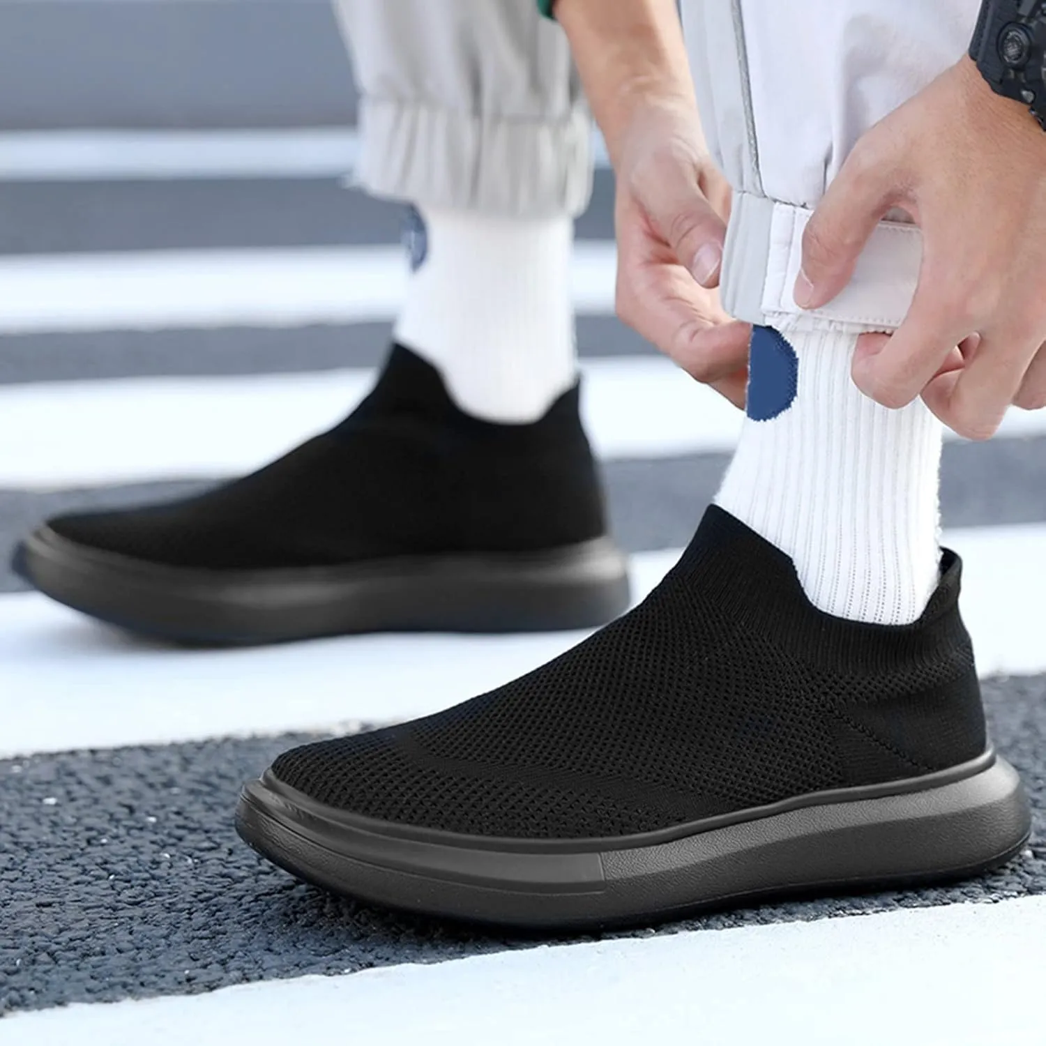 Womens Lightweight Slip On Loafers Casual Walking Shoes Comfortable Canvas Sneakers Non Slip Flat Flats