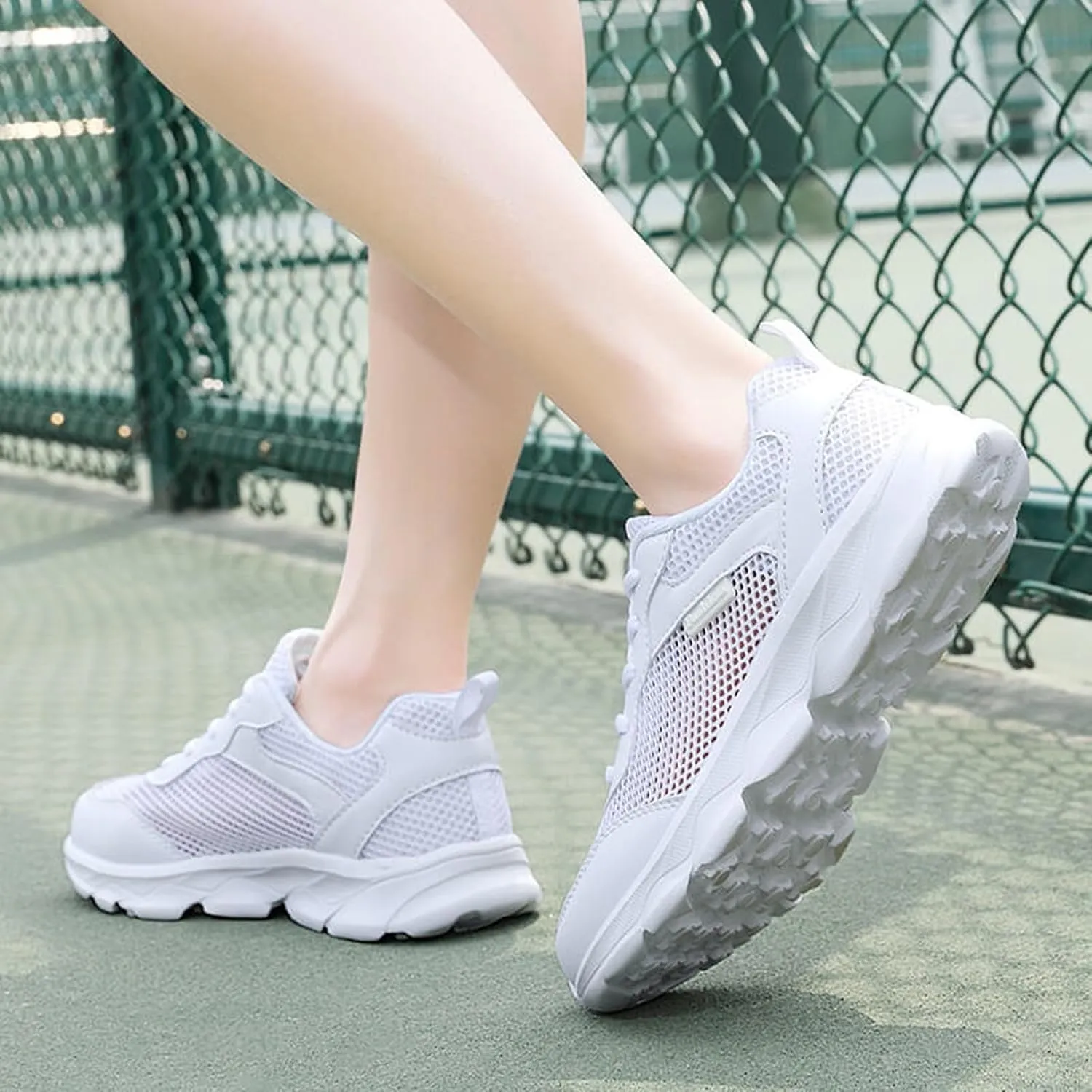 Women's Lightweight Walking Tennis Shoes Lightweight Woven Orthopedic Walking Shoes Minimalist Zero Drop Shoe