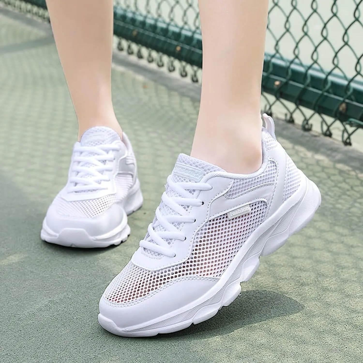 Women's Lightweight Walking Tennis Shoes Lightweight Woven Orthopedic Walking Shoes Minimalist Zero Drop Shoe